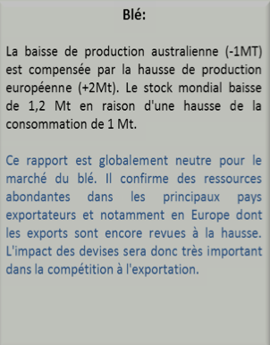 rapport des stocks de blé 